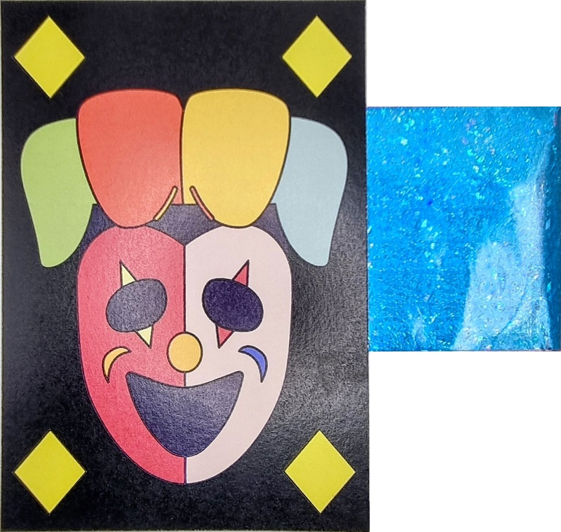 Purim Clown Mask Foil Art Purim Clown Mask Foil Art